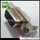 东莞亚当VGA插座  HDP 15P 180度直插连接器厂家生产