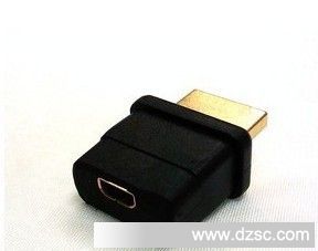 Micro HDMI Female TOHDMI M转接头180度黑色
