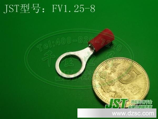 千金电子 JST连接器 原厂现货 冷压单粒 圆环端子 FV1.25-8