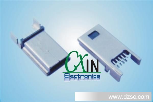 MINI USB 10PM 焊线式一体 USB连接器