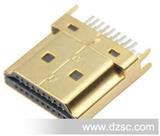HDMI A公、插板式(无PCB)