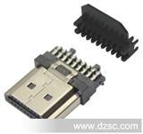 HDMI A公、铆压式(配线夹)