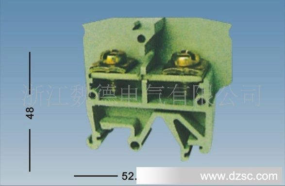 魏德专供 导轨式端子 板式组合接线端子JH1A-6电流41A 接6平方线