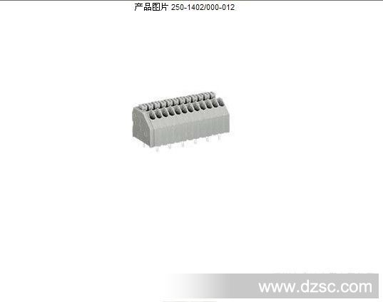 原装万可WAGO 250-1402/000-012 1线 PCB 接线端子 价售