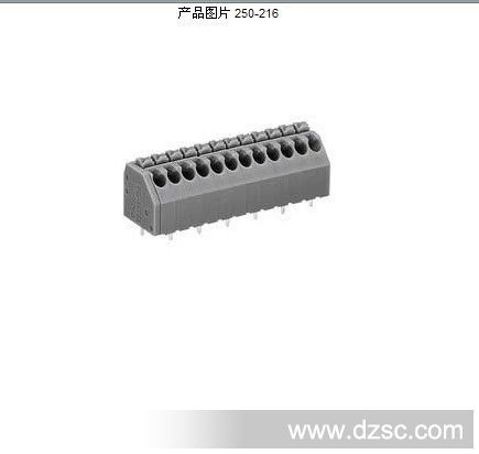 原装万可WAGO 250-216  1线 PCB 接线端子 价售 现货