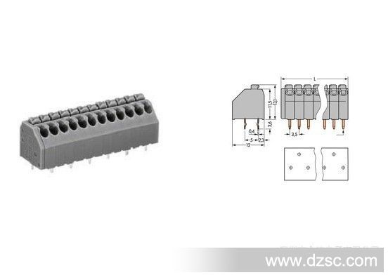 原装万可WAGO  250-208/线 PCB 接线端子  超低价
