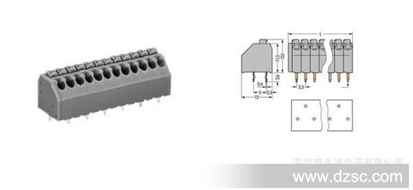 原装万可WAGO 250-203  1线 PCB 接线端子  价