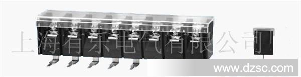 PCB工业自动化控制栅栏式接线端子，带罩盖栅栏式端子，7.62间距