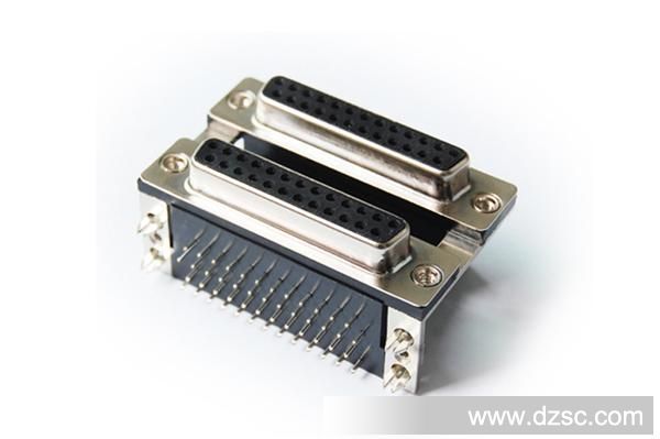 D-SUB连接器DR25母对母双胞胎插板式接插件公座母座