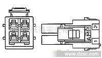 供应AMP连接器177902-4 电源双锁扣连接器