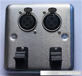 音频、视频插座YX9034，不锈钢面板
