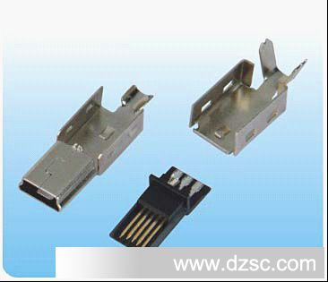 MINI USB 5PM 焊线普通三件式