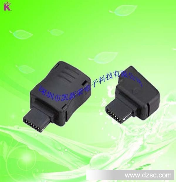 供应高品质MINI USB 12PIN MALE双排公头连接器