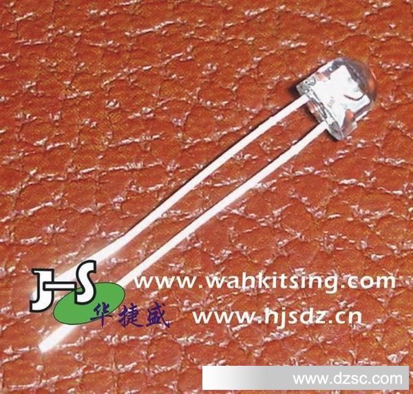 直插LED 5mm 草帽 白发暖白 供应LED发光二极管