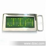 3号普绿色LED发光走字皮带扣：能显示各种广告信息
