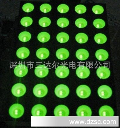 供应单红，蓝光，黄光，红绿双色LED点阵模块
