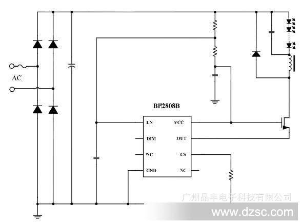 代理BP2808B-12串12并，±3%的LED 电流