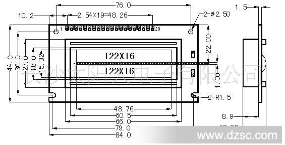 【太阳人电子】SMG12232A2标准图形点阵液晶显示模块