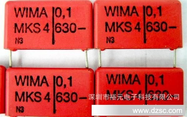 原装进口  德国威马电容  WIMA MKS4  0.1uf 630V  P=20mm 现货