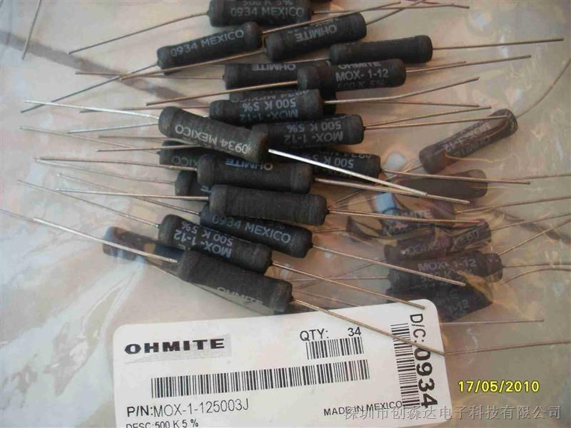 代理美国原装OHMITE（欧米特）电阻
