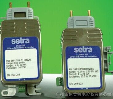 供应SETRA269 高性能微差压传感器 ，全量程10PSI过载能力