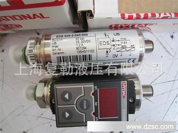 供应HYDAC压力继电器：EDS346-2-040-000，EDS346-3-400-000