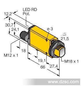 MIAD9LVQ 反射式传感器,光电传感器价格，图尔克，TURCK