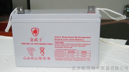 金武士蓄电池12V65ah/铅酸免维护电池PW65-12
