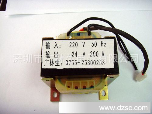 销售 24V200W单相低频变压器EI28