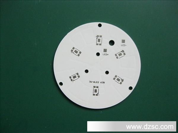 大量供应 5630 铝基板 铝基线路板 3W 55x55x1.6mm