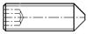 内六角锥端螺钉 国际标准ISO4027-1993