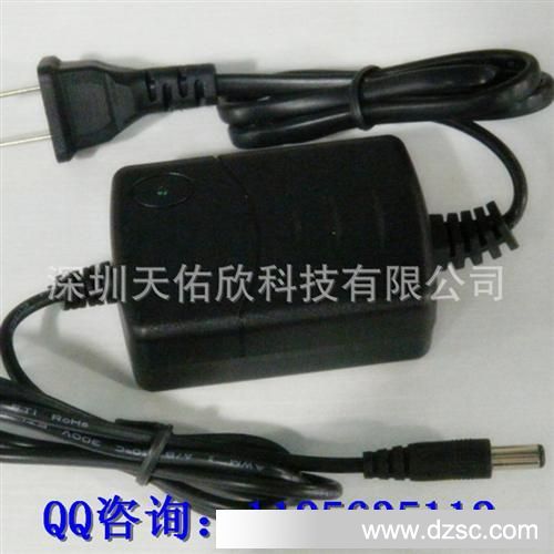 供应12V1A桌面式双线开关电源适配器，安防楼宇监控、LED专用电源