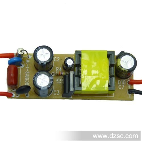 LED祼板驱动电源 球泡、PAR灯、色灯内置开关电源C0812-1-1W