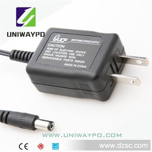 6W 12V 0.5A 直插式电源适配器，开关电源&充电器。CCC  UL  PSE