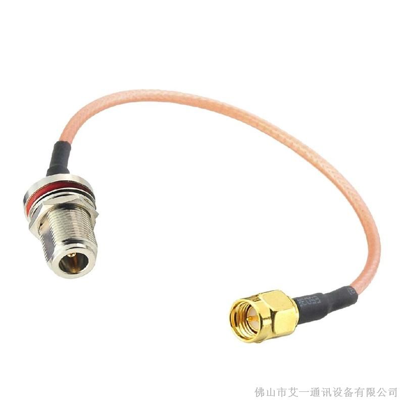 供应N型防水母头转RP SMA直公头接RG316连接线