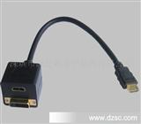 厂家自产*新款HDMI,VGA,DVI 一分二连接线,HDMI转接头