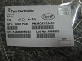 Tyco金属膜电阻 ROX1SJ47R 1W 47R 5%