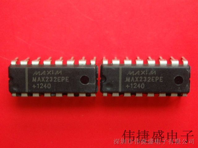 MAX232EPE RS-232接口IC DIP-16 串口芯片,MAX232EP大量现货，欢迎咨询