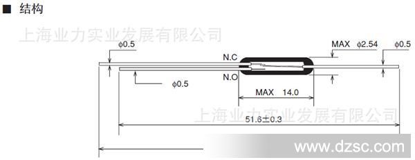 日本OKI干簧管ORT551(10-25)【尺寸：2.5×14MM】直：