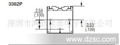 BOURNS电位器3362脚位
