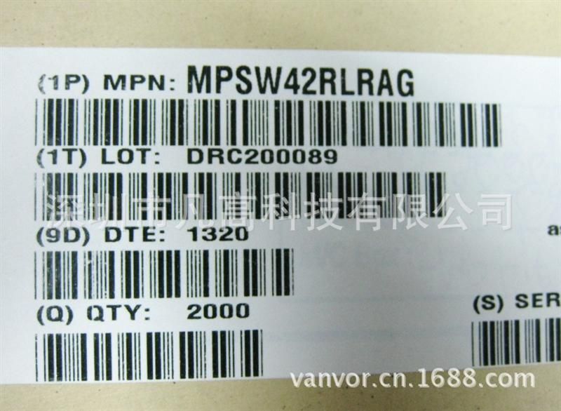 单路晶体管 MPSW42RLRAG ON/安森美 原装长期供应