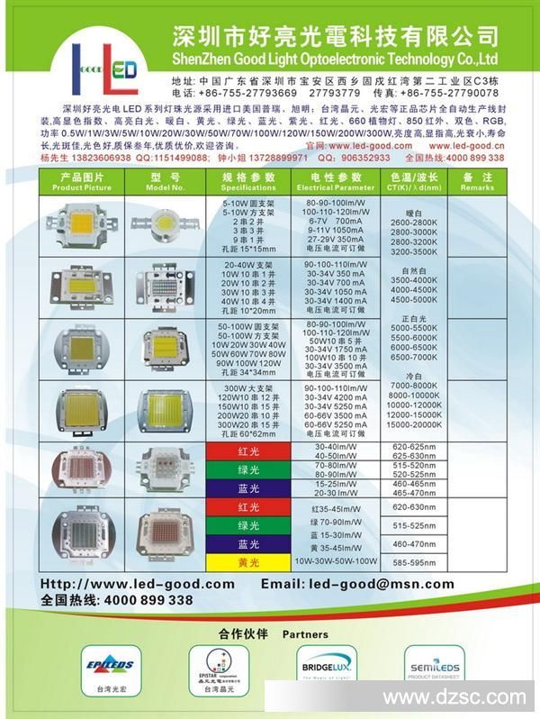 好亮光电LED光源单张彩页B800