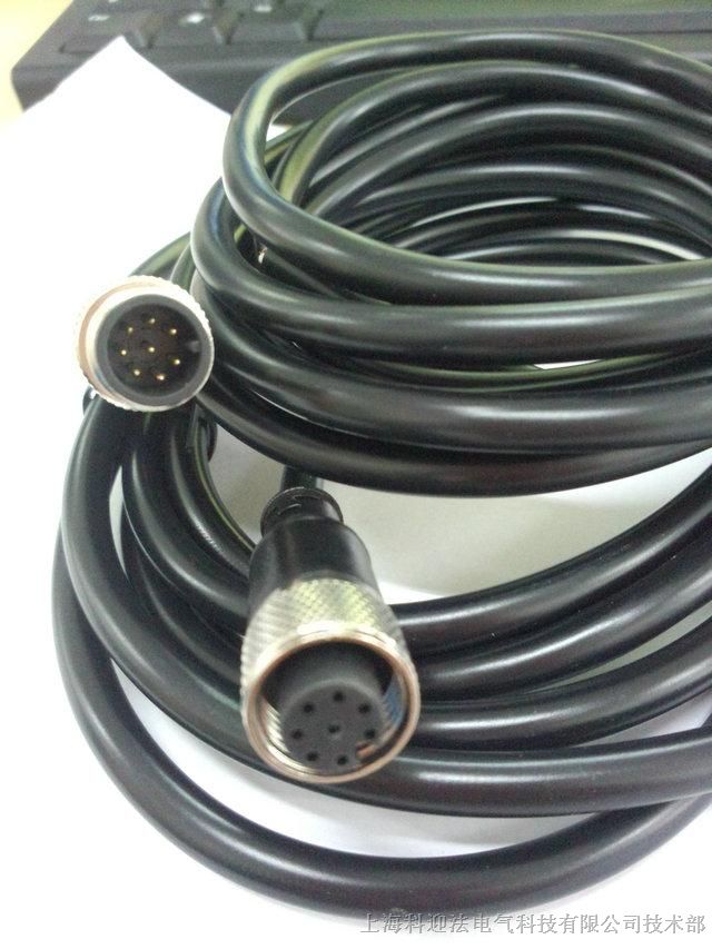 上海科迎法电气科技有限公司生产的M12圆形接插件产品芯数4针4孔、5针5孔、6针6孔、7针7孔、8针8孔、12针12孔。
