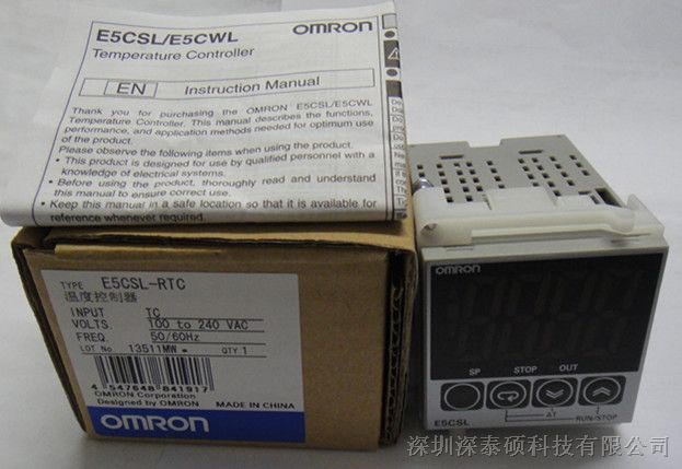 供应OMRON 欧姆龙温控器E5CSL-RTC 现货供应E5CSL-RTC
