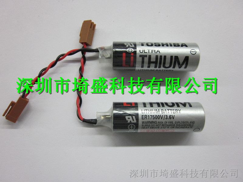 供应Toshiba东芝 THIUM BATTERY ER17500 PLC工控锂电池 带插头
