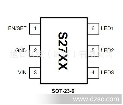 优势供应原装3通道超低压差恒定源并联白光LED驱动IC SGM3136