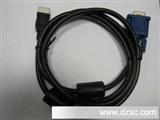 　1.5米HDMI转VGA连接线　　无网双环镀金头