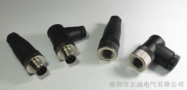 供应M12传感器插头线3针、4针、8针厂家