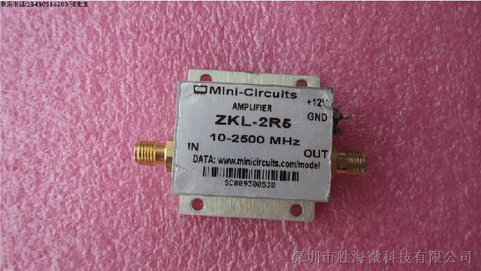 供应MINI进口 ZKL-2R5+ 10-2500MHz 30dB SMA 低噪声微波功率放大器