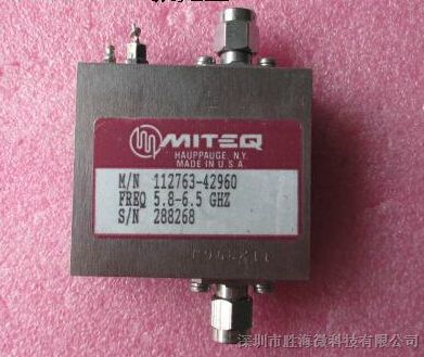供应美国MITEQ进口 112763-7GHz 20dB SMA 低噪声微波放大器